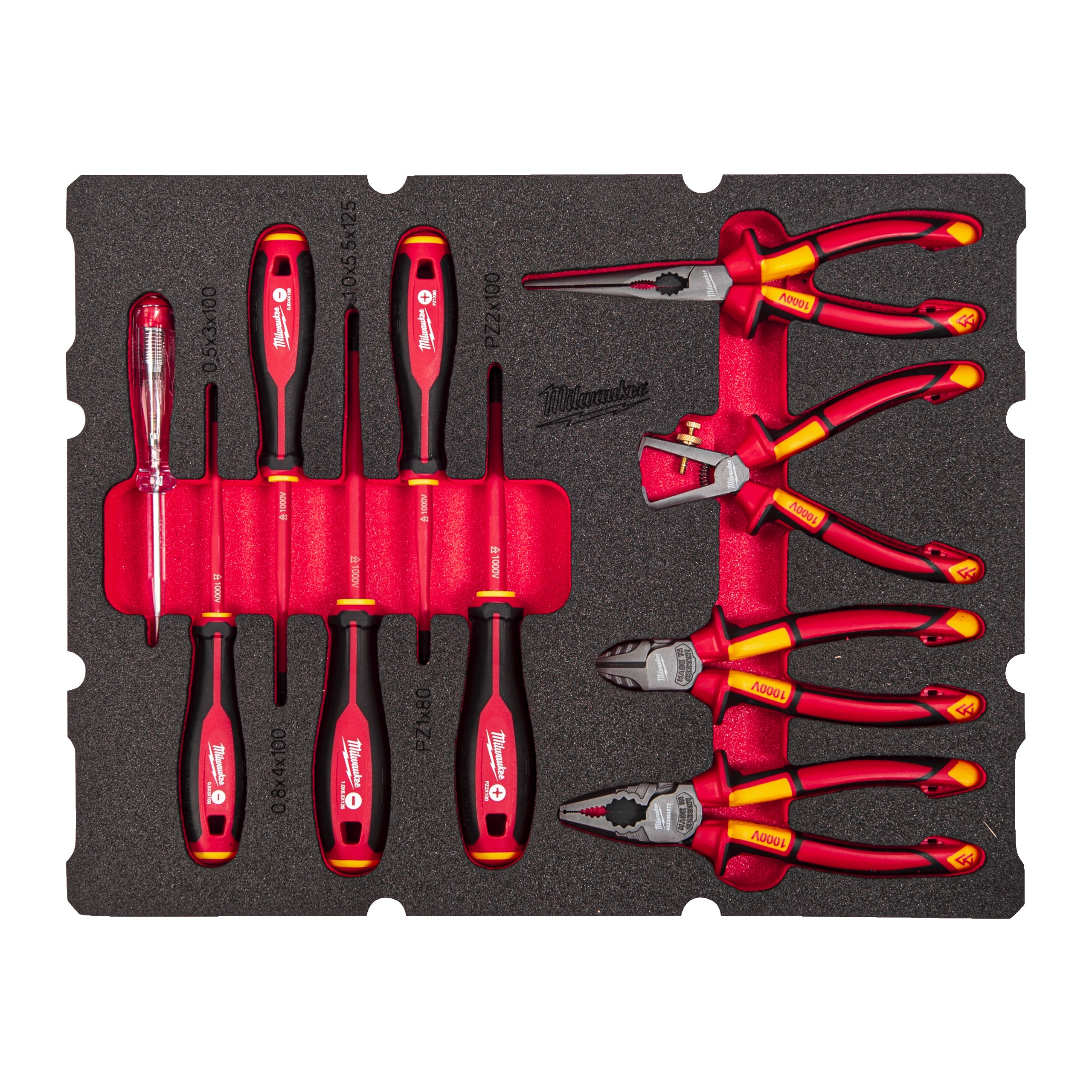 MILWAUKEE - AEG COP4932493637 SET UTENSILI ISOLATI 1000V TERMOFPACKOUT
