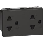 BTICINO - BTIKG4185 L.NOW - PRESA DUPLEX UNIV. 2P+T 16A NERO