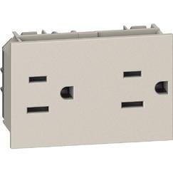 BTICINO BTIKM4188 L.NOW - PRESA DUPLEX US 2P+T 15A SABBIA
