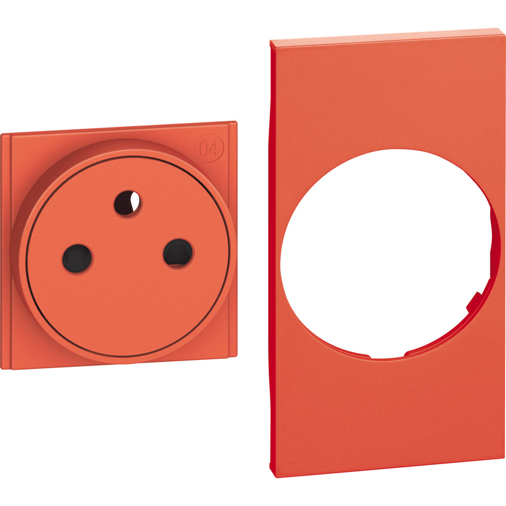 BTICINO BTIKR55F L.NOW - COVER PRESA FR/BE FLAT 2M ROSSA
