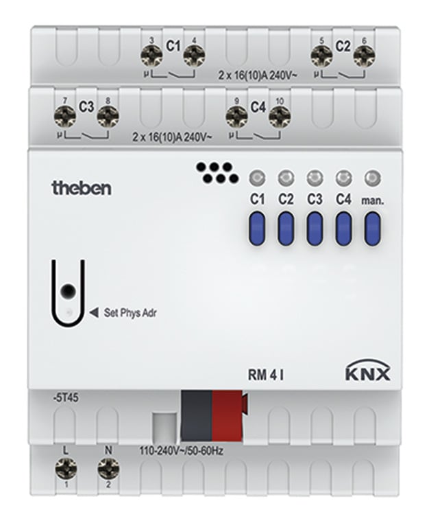 THEBEN SRL THE4940210 RM 4I KNX ATTUATORE 4CAN 16A MIS CORRENT