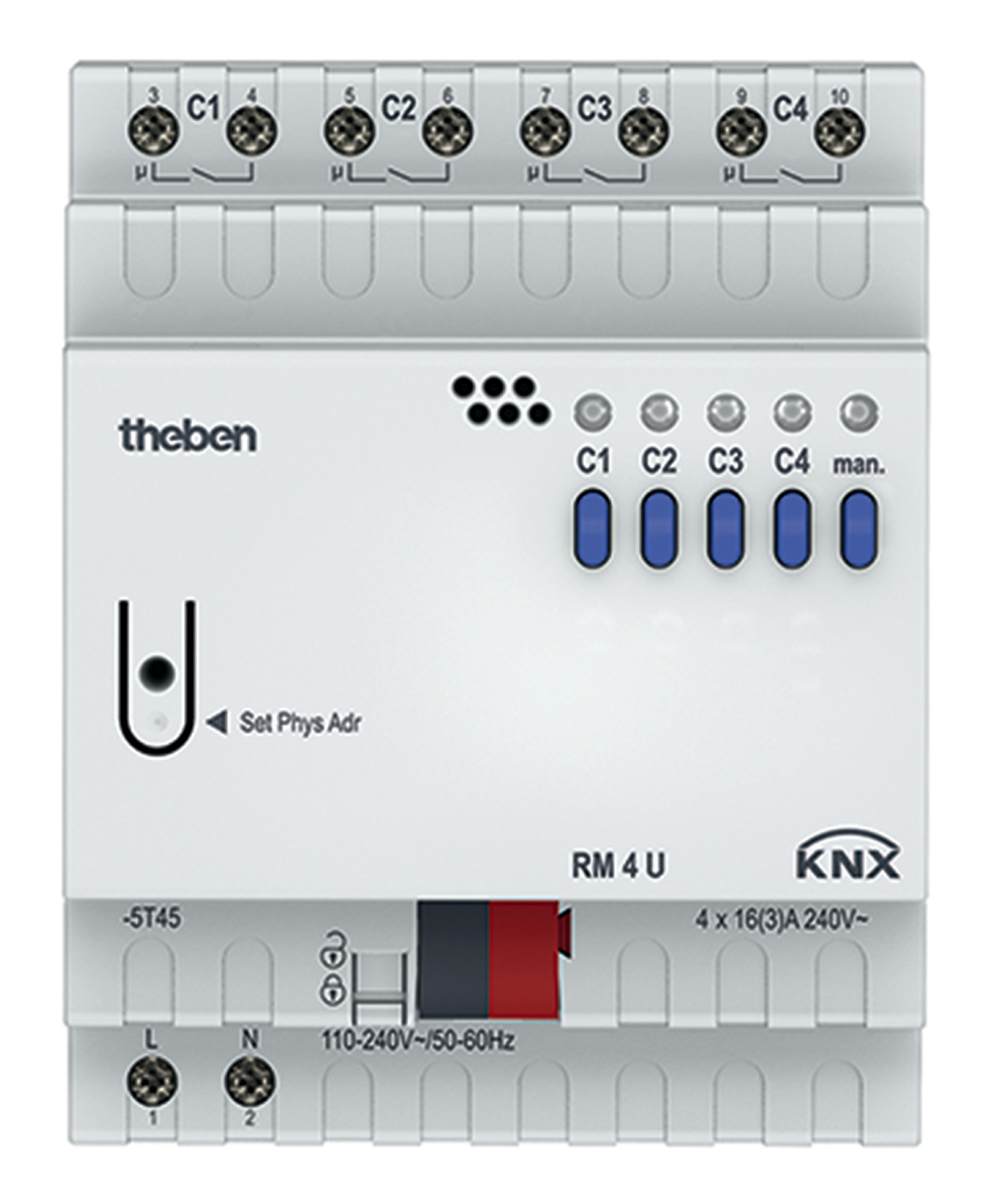 THEBEN SRL - THE4940223 RM 4U KNX ATTUATORE 4CAN 16A