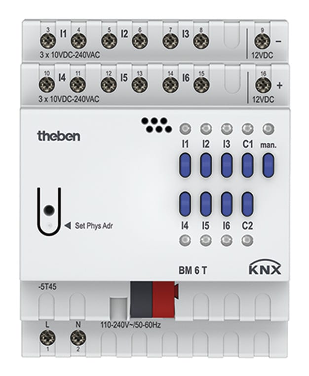 THEBEN SRL THE4940230 BM 6T KNX INGRESSO BINARIO DIN 6CAN