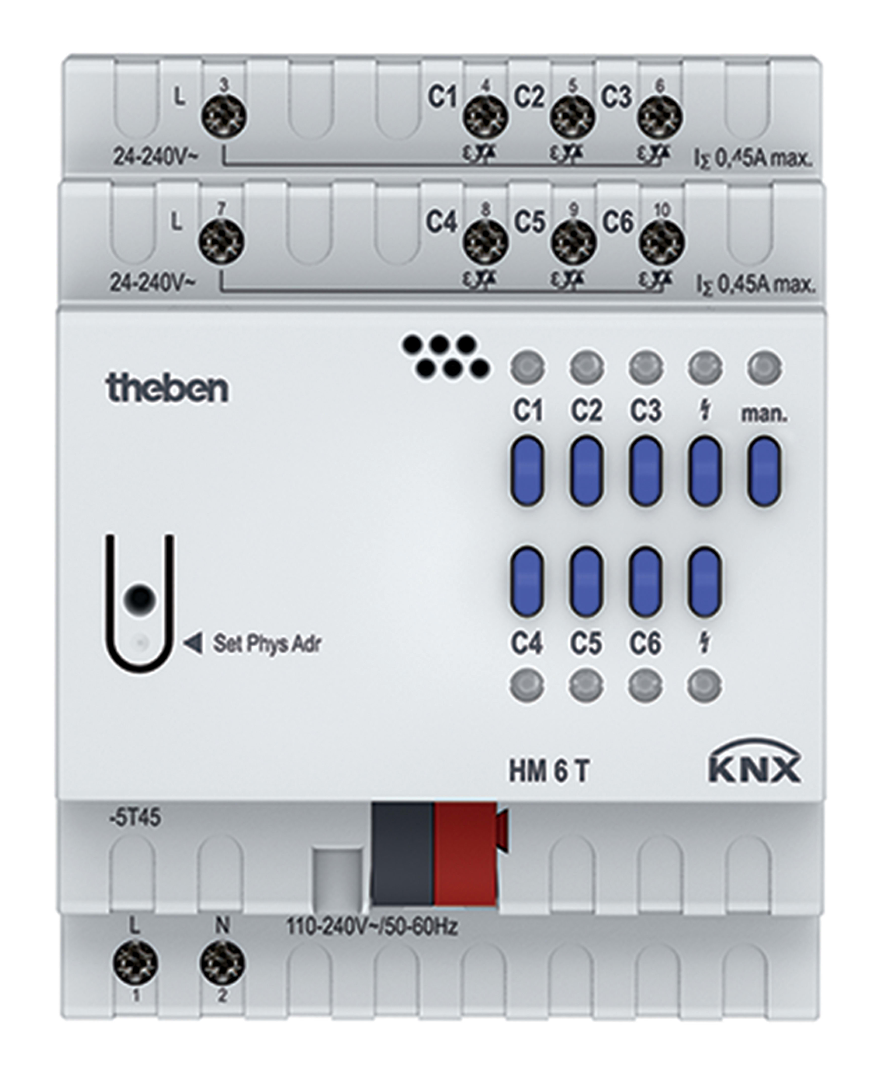 THEBEN SRL - THE4940240 HM 6T KNX ATTUATORE E REGOL RISCALD 6CAN