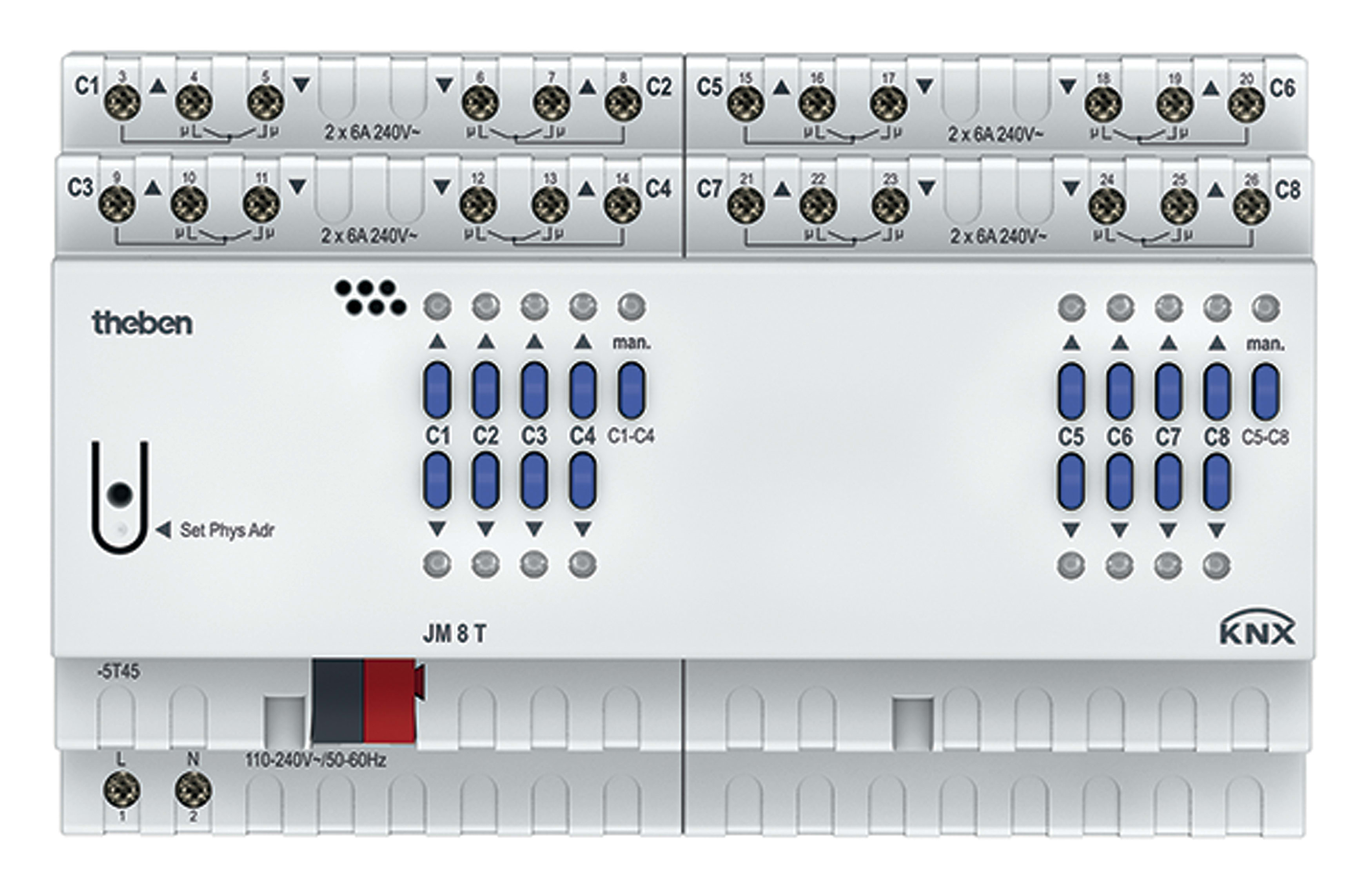 THEBEN SRL THE4940255 JM 8T KNX ATTUATORE MOTORI 8CAN