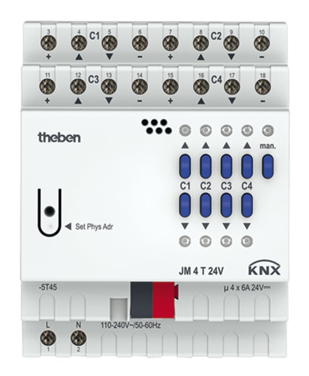 THEBEN SRL THE4940260 JM 4T 24V KNX ATTUATORE MOTORI 4CAN 24V