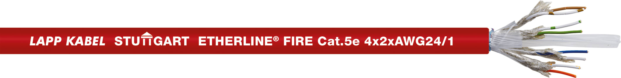 LAPP ITALIA SRL LPP2170905/500 ETHERLINE FIRE CAT.5E PH120 4X2X23/1 AWG