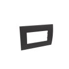 BTICINO - BTI120056NR INTERLINK - PLACCA 4MOD LL NER COLONNE P