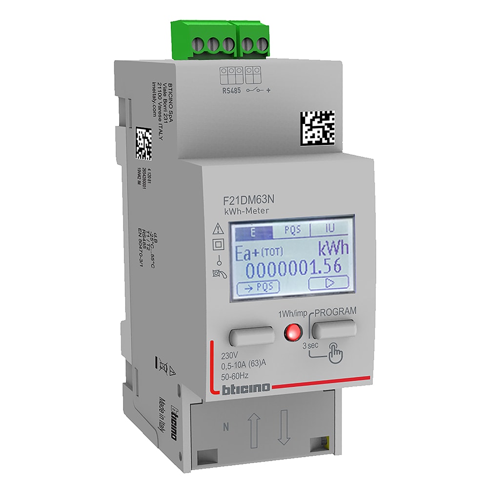 BTICINO BTIF20DM63N BTDIN - CONT ENERG MONOF 63A MID IMP