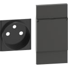 BTICINO - BTIKG55P L.NOW - COVER PRESA FR/BE PORTELLO 2M NE