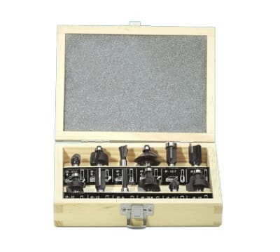 HIKOKI POWER TOOLS HIA500507 KIT 12 FRESE ASSORTITE GAMBO D.8MM