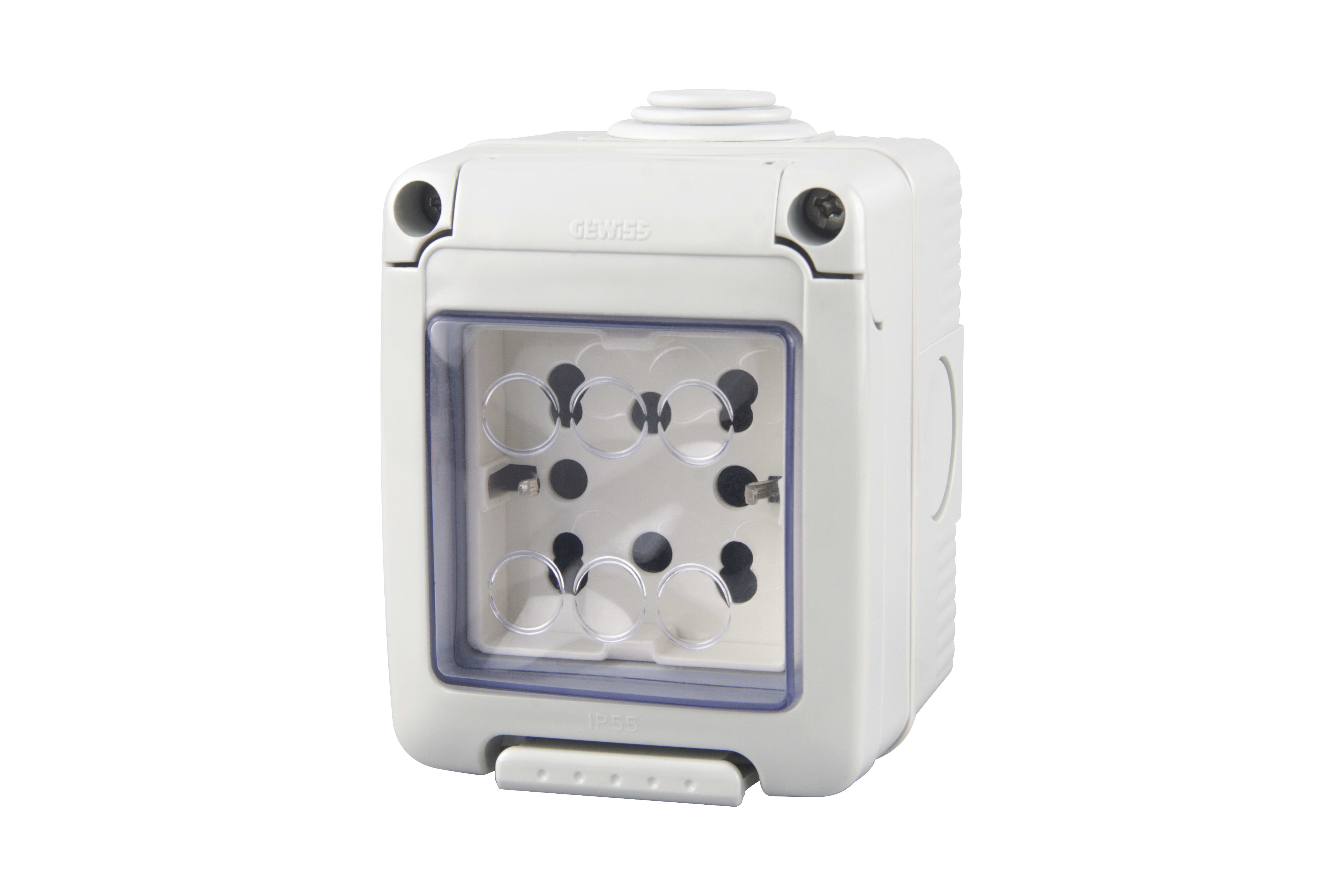 4 BOX SRL 4BX4B.IP55.H21 CONTEN.IP55 2 MODULI CON SIDE