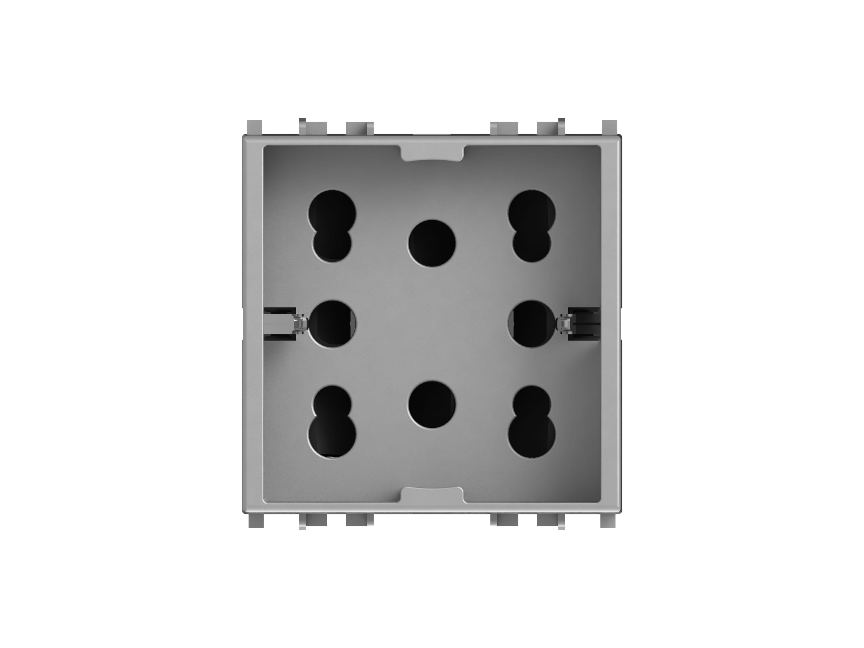 4 BOX SRL 4BX4B.V14SL.H21 SIDE VIMAR PLANA SILVER