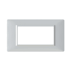 4 BOX SRL 4BX4B4MBN.V14 PLACCA 4 MODULI VIMAR PLANA BIANCA