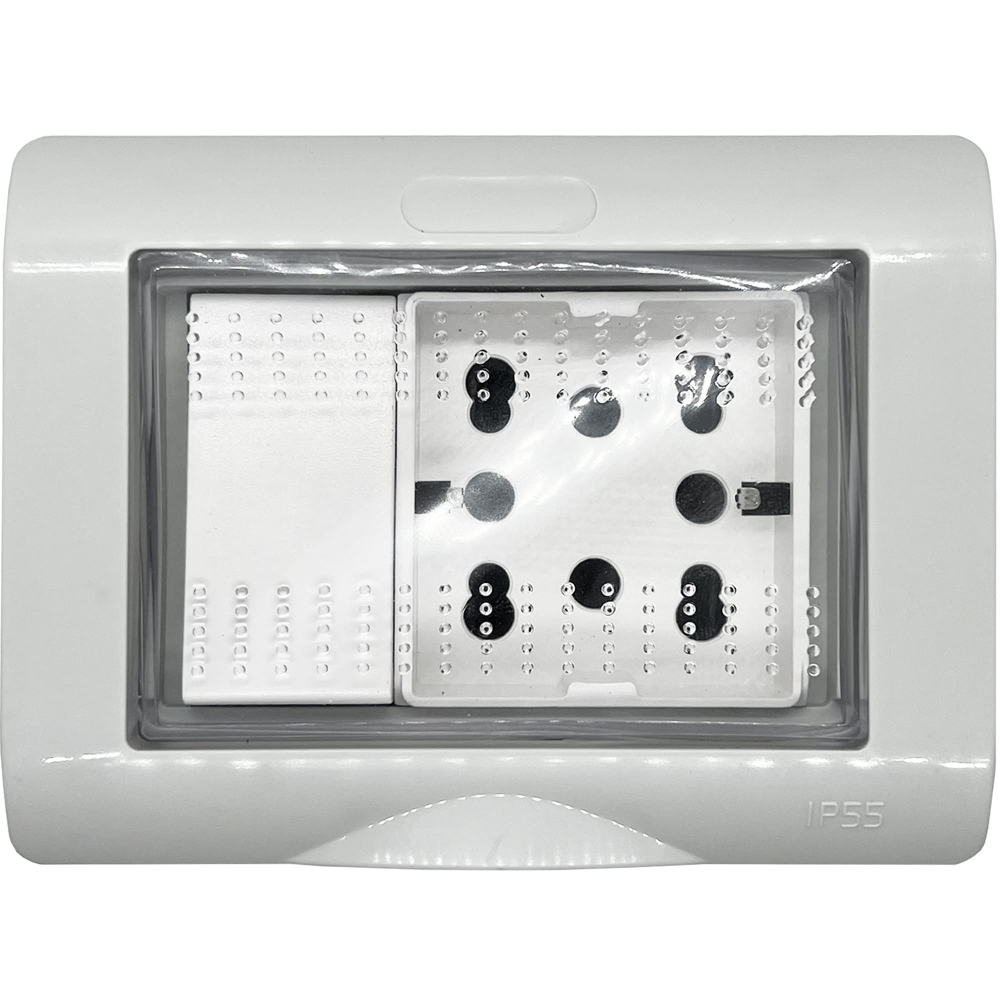 4 BOX SRL 4BX4B.IP55.H21.CU CONTEN.IP55 3 MODULI SIDE E UNIKO