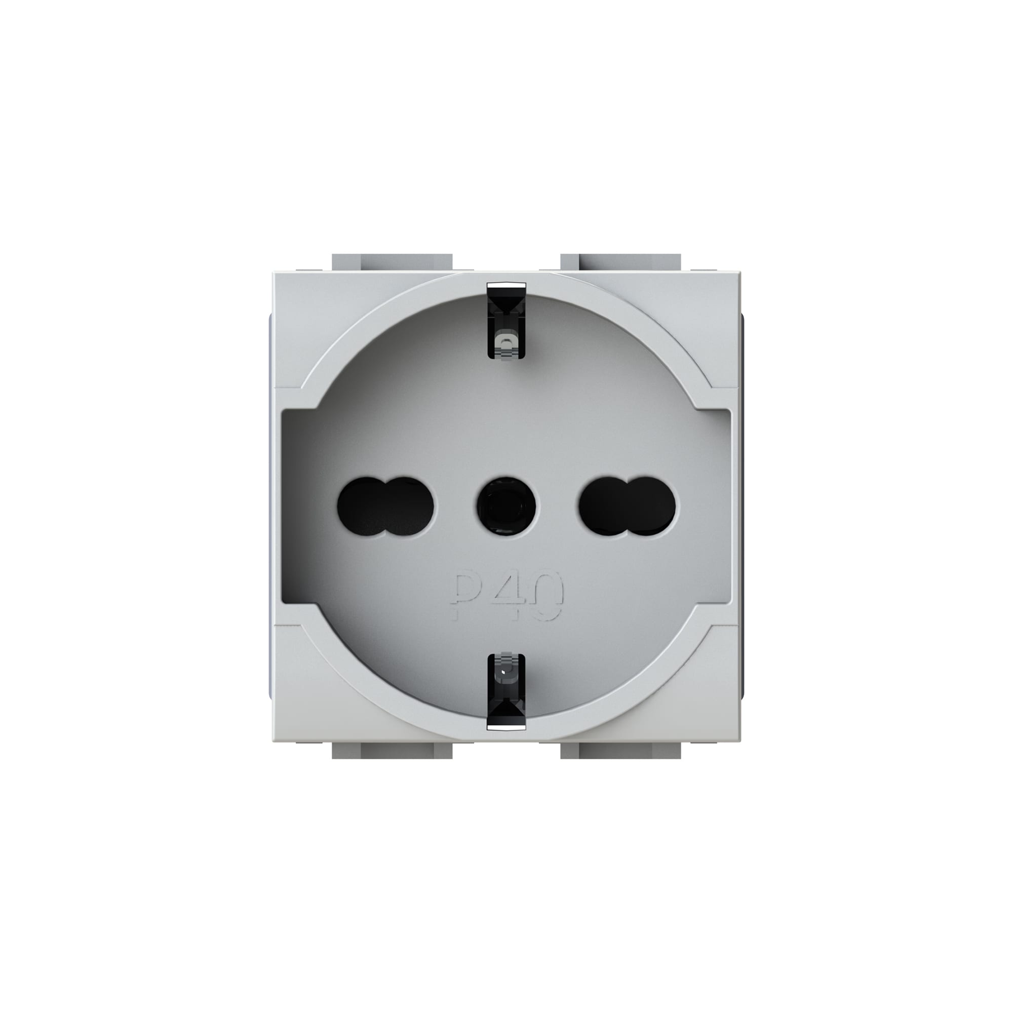 4 BOX SRL 4BX4B.N.P40 P40 PRESA2P+T BT LIVINGLIGHT BIANCA