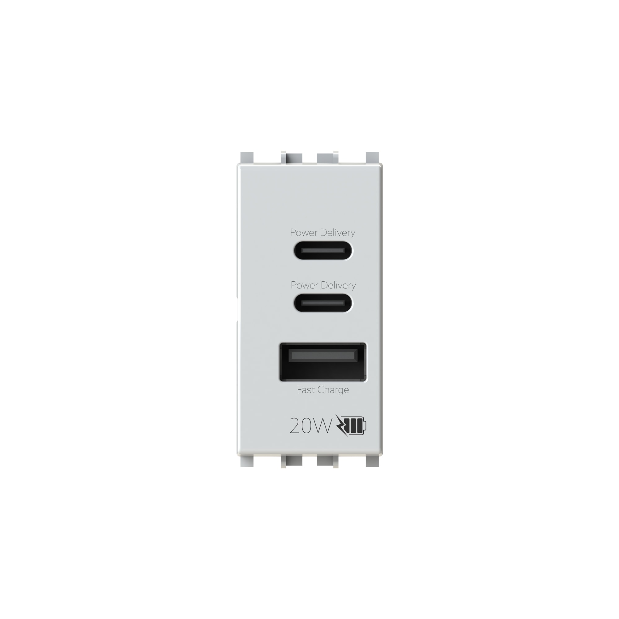4 BOX SRL 4BX4BUSB20WCCA.V14 USB CCA PD 20W VIMAR PLANA