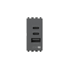 4 BOX SRL 4BX4BUSB20WCCA.V19 USB CCA PD 20W VIMAR ARKE GRIGIO