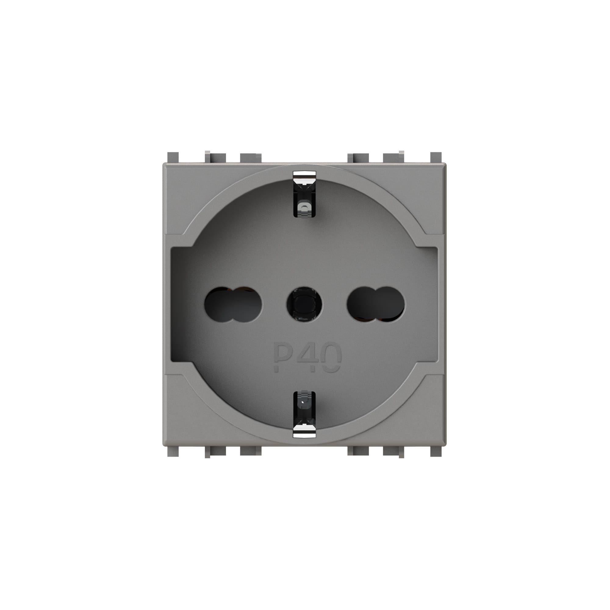 4 BOX SRL 4BX4B.V19M.P40 P40 PRESA P2+T VIMAR ARKE METAL