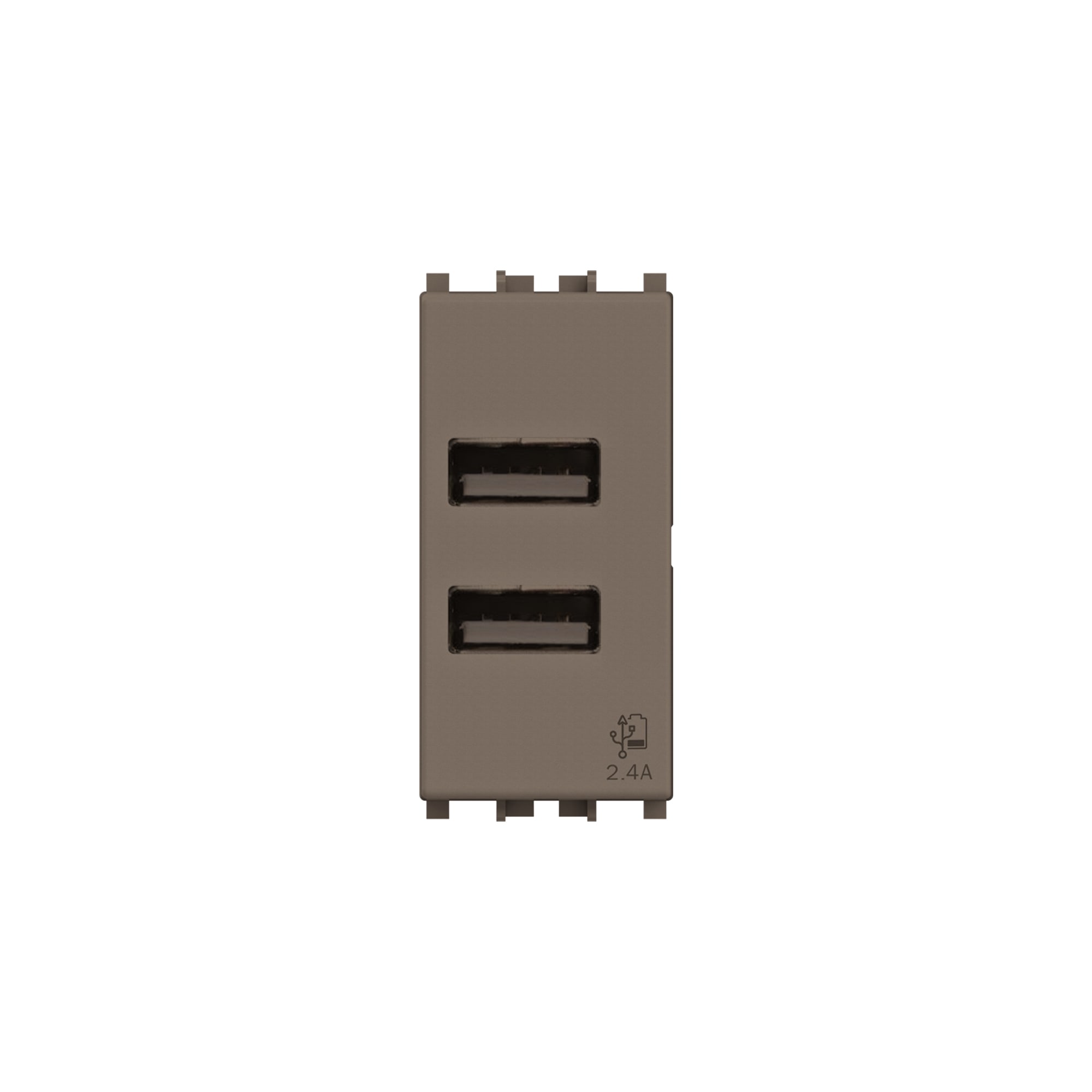 4 BOX SRL 4BX4B.V19M.USB.24 USB 2.4 VIMAR ARKE METAL