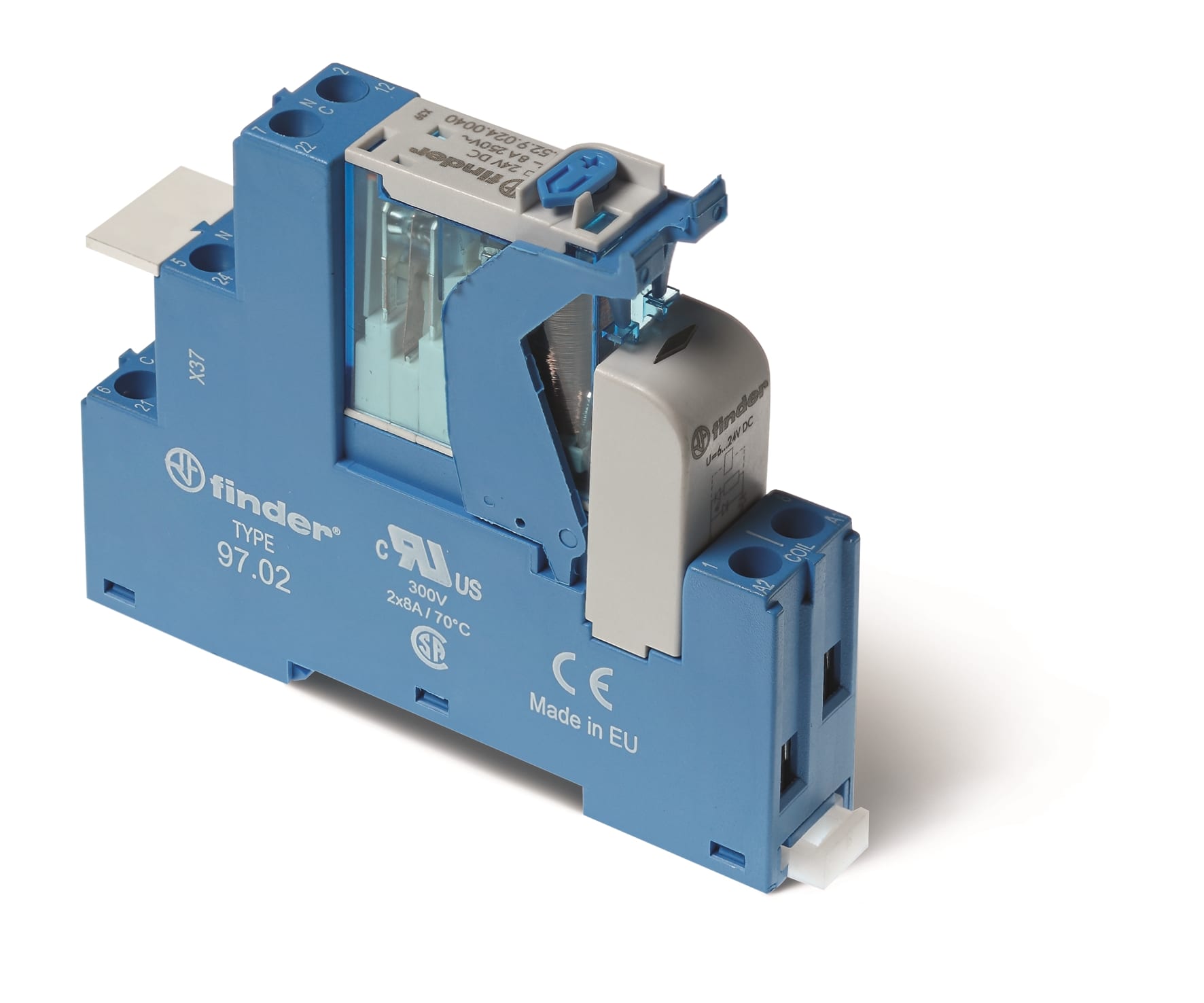 FINDER SPA FIN4C0290240050SPA INTERFACCIA MODULARE A RELE 2 CONTATTI