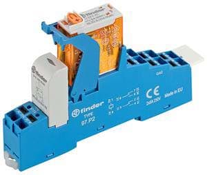 FINDER SPA FIN4CP281100060SPA INTERFACCIA MOD. A RELE 2CONTATTO PUSH-