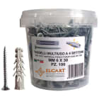 ELCART DISTRIBUTION ERT041174300 50 TASSELLI 8X40MM 6 ALETTE+VITI