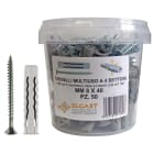 ELCART DISTRIBUTION ERT041175000 100 TASSELLI 6X30MM 4SETTORI+VITI