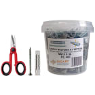 ELCART DISTRIBUTION ERT041178100 400 TASSEL.6X30MM 4SET+VITI+FORBI