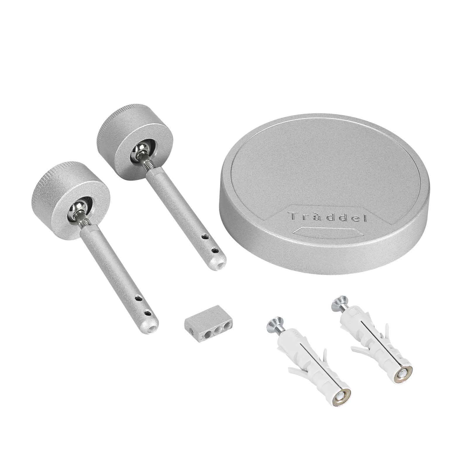 LINEA LIGHT (ILED) ILDTR4111-5 SET FISSAG+ALIM.PARETE MONO GRI.RAG