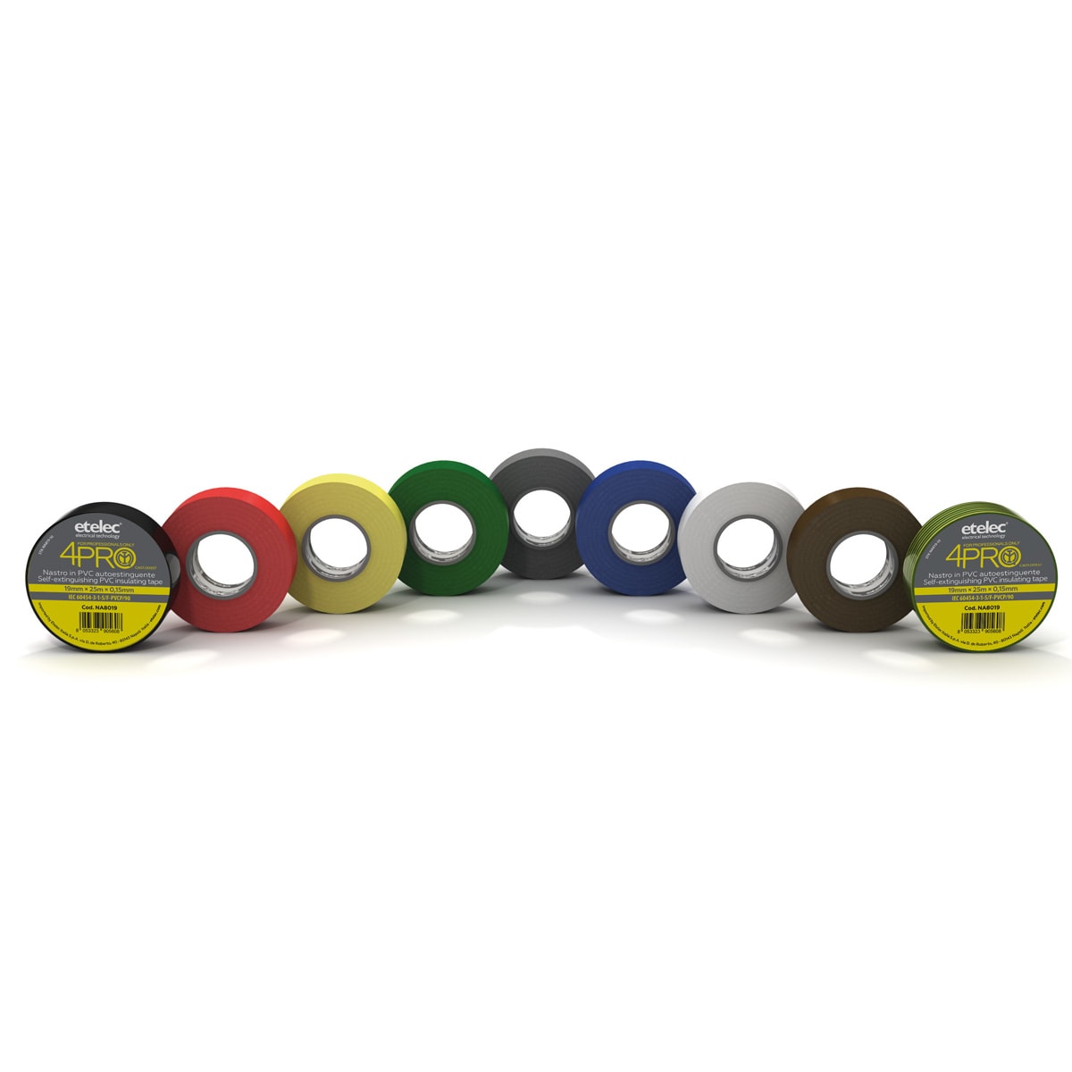 ETELEC ITALIA SPA ETLNA8825 NASTRO ISOLANTE GIALLO 25MMX25MX0.15MM