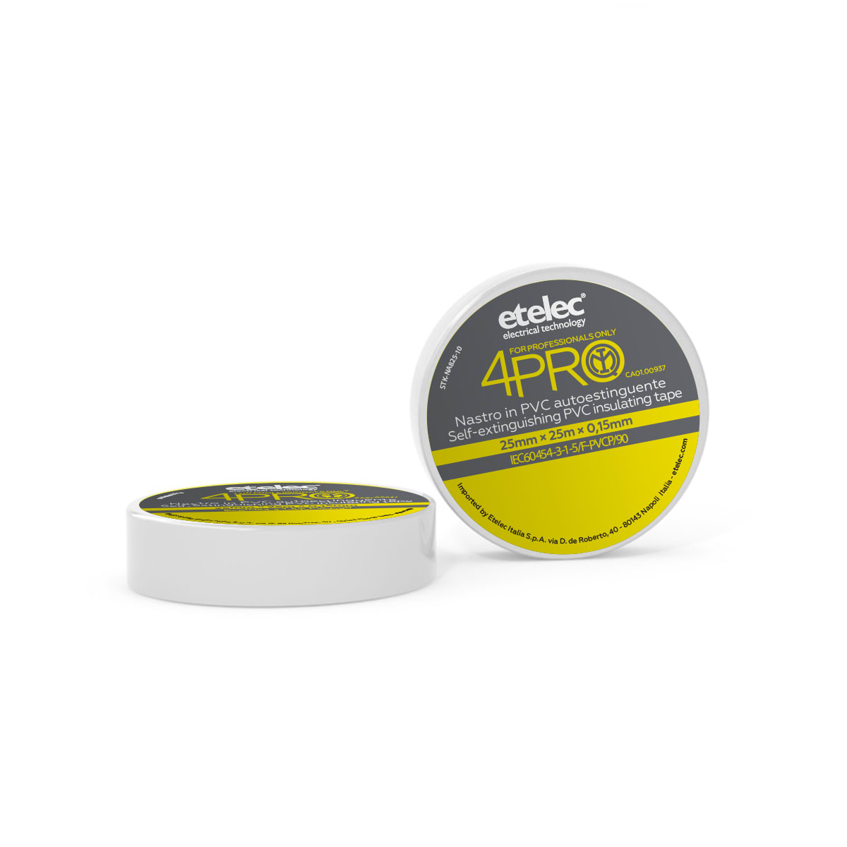 ETELEC ITALIA SPA ETLNA8425 NASTRO ISOLANTE BIANCO 25MMX25MX0.15MM