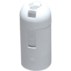 LE PROLUNGHE SAS PRG500 PORTALAMP. E14 + CAPP. LISCIO BN