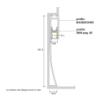 SICOM SOL5001250 SICOM BASEBOARD SOLO PROFILO