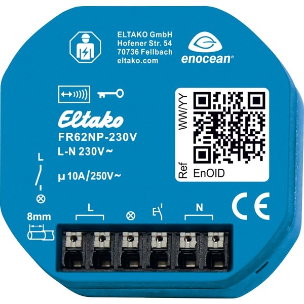 ELTAKO EAK30100543 ATTUATORE WIRELESS ENOCEAN AD IMPULSI 10