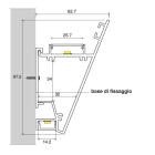 SICOM SOL5008780-A SICOM WALL WASHER62 SOLO PROFILO