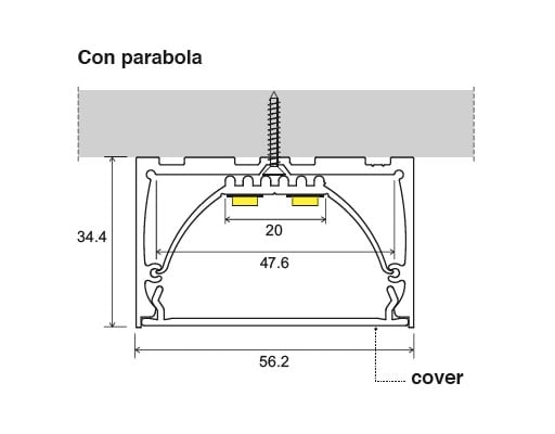 SICOM SOL5010016 SICOM E56+COVER PR.TRASP.