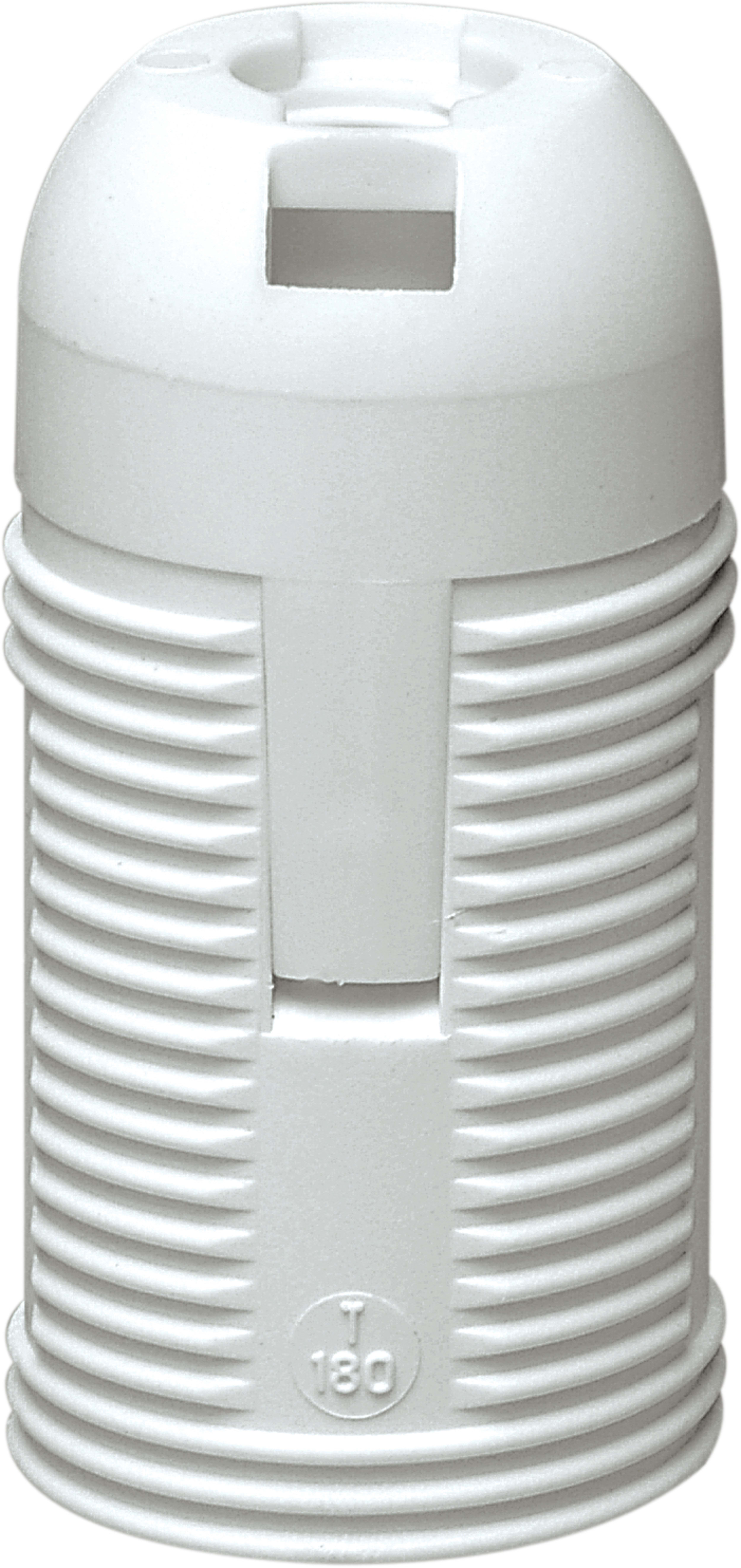 LE PROLUNGHE SAS - PRG502 PORTALAMP. E14 + CAPP. FILETTATO BN