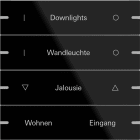 GIRA - GIR503405 Wippenset 4f indiv. Tastsens.4 TS4 G Sch