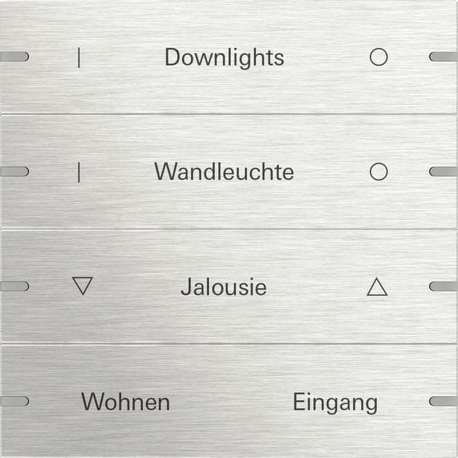 GIRA - GIR5034219 Wippenset 4f indiv. Tastsens.4 TS4 Edels