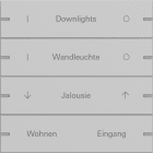 GIRA GGI5034915 Wippenset 4f indiv. Tastsens.4 TS4 Grau