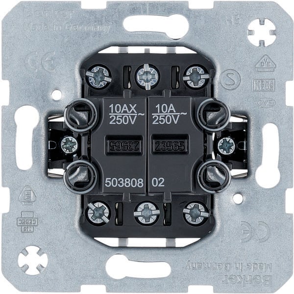 BERKER - BRK50380802 Serien Wechselschalter/Taster, Wechsler,