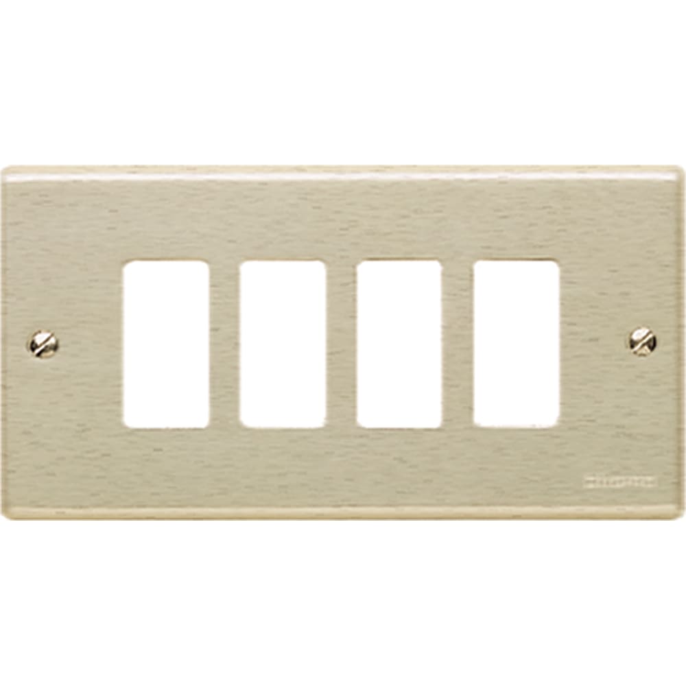 BTICINO BTI504/4 MAGIC - PLACCA CON VITI A 4 POSTI OXIDAL