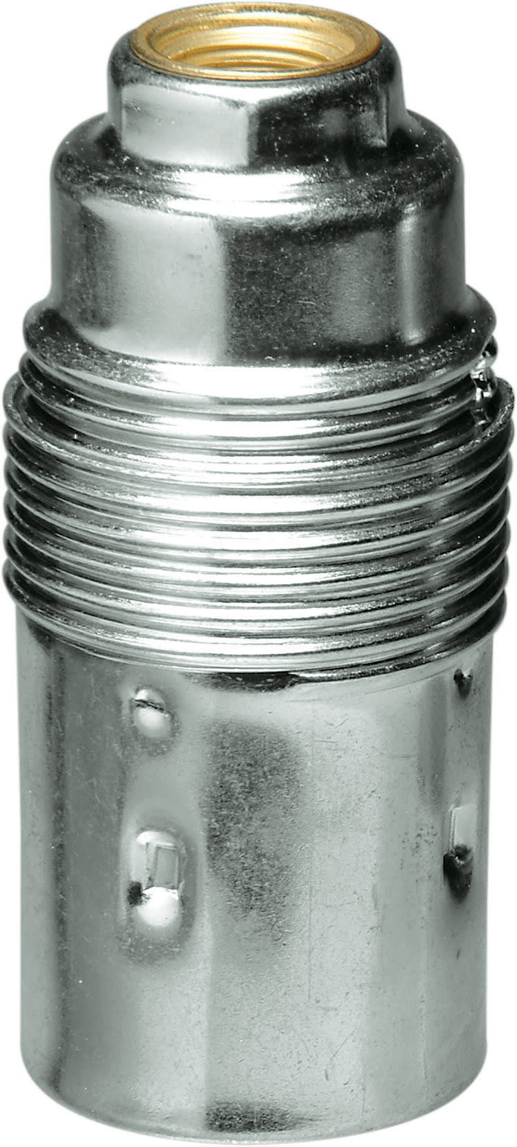 LE PROLUNGHE SAS - PRG505 PORTALAMP. E14 SEMIFILETTATO ZINCATO BN