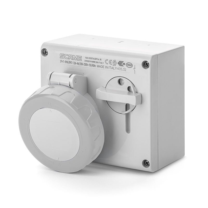 SCAME PARRE SPA - SCA505.32838 PRESA INTERBL. 32A 2P+T 8h IP66/IP67