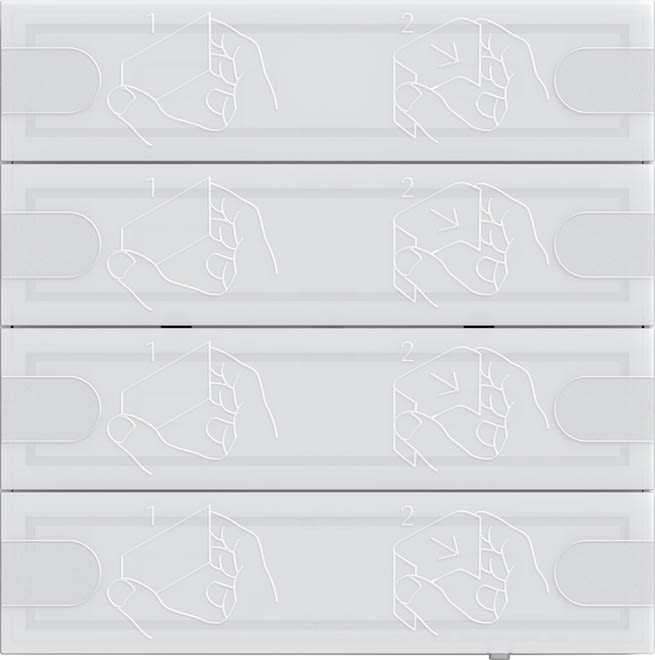 GIRA - GIR5054003 Tastsens.4 24 V 4f TS4 Weiss