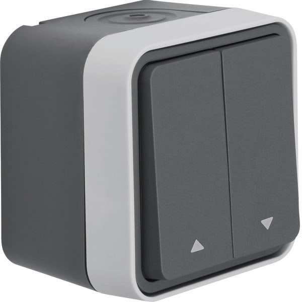 BERKER - BRK50753535 PULS.DOPP + SIMB FRECCE PARETE W1 GRI