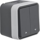 BERKER BRK50753535 PULS.DOPP + SIMB FRECCE PARETE W1 GRI