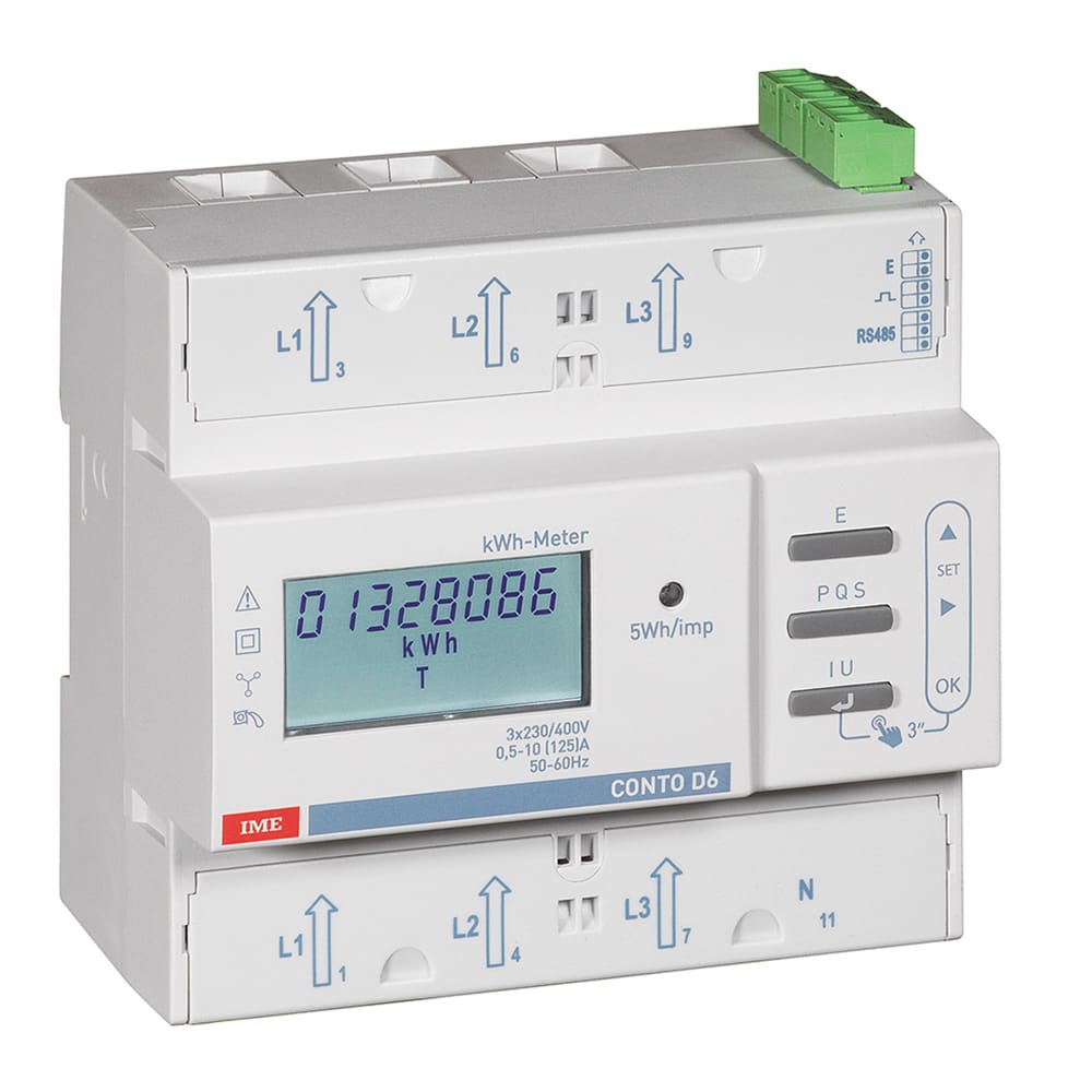 IME - IMSCE6DMID52 CONTO D6 MID 125A 3F+N 400V IMPULSI