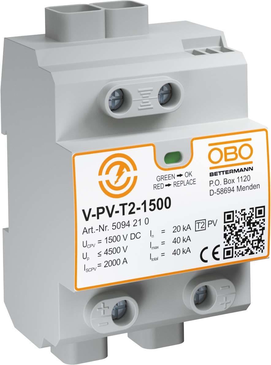 OBO BETTERMANN - OBO5094210 V-PV-T2-1500 LIMITATORE SOVRATENSIONE V-